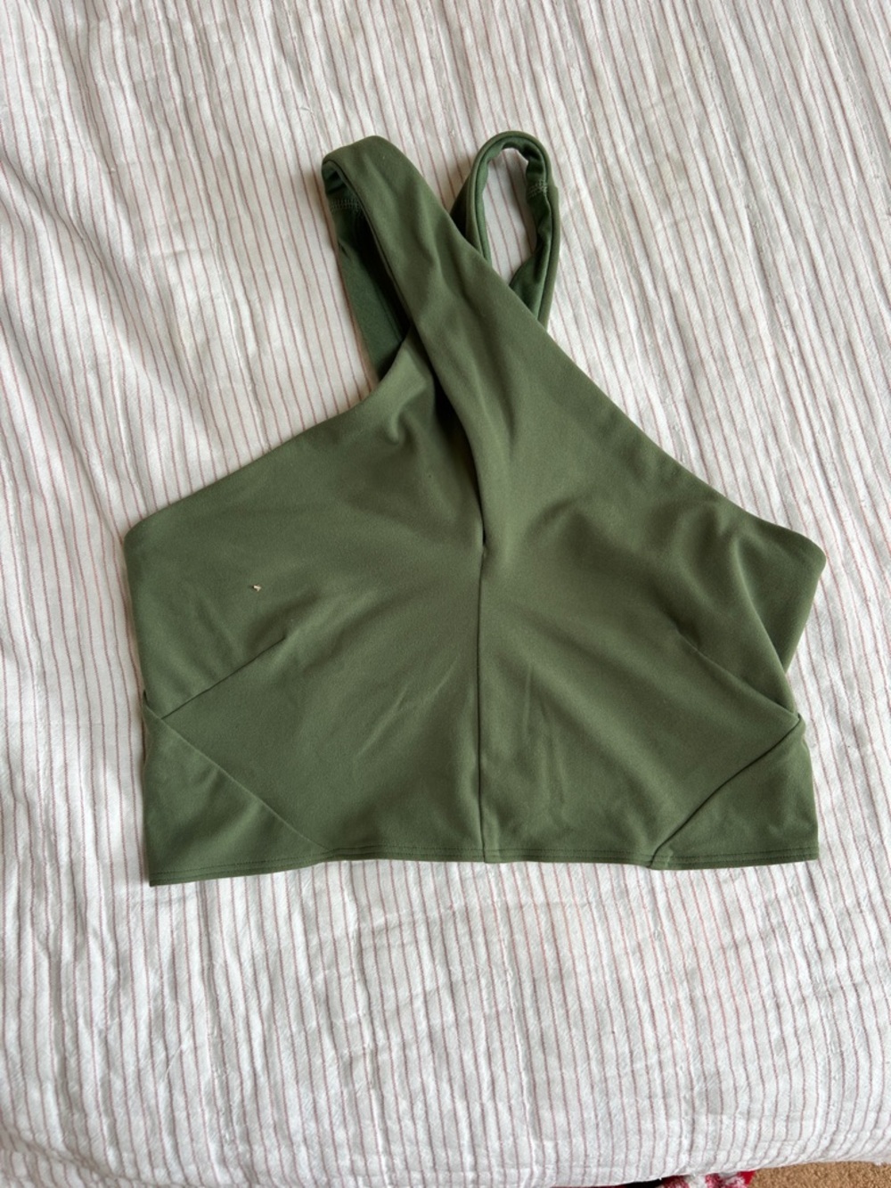 lululemon athletica Olive Green Cross-Front Sports Bra Top